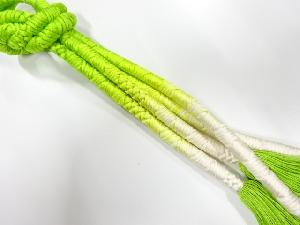 正絹　撚り房　手組帯締め